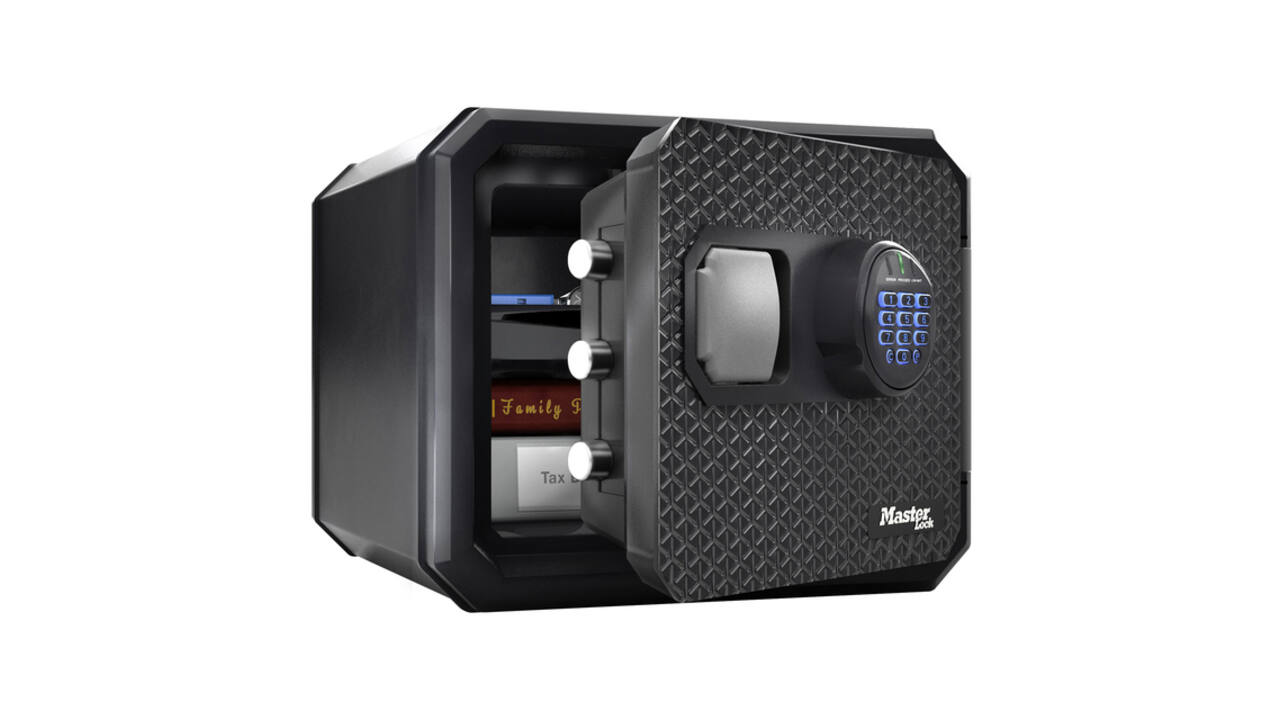 Kluis MasterLock brandvrij en waterdicht electronisch combi-slot L zwart