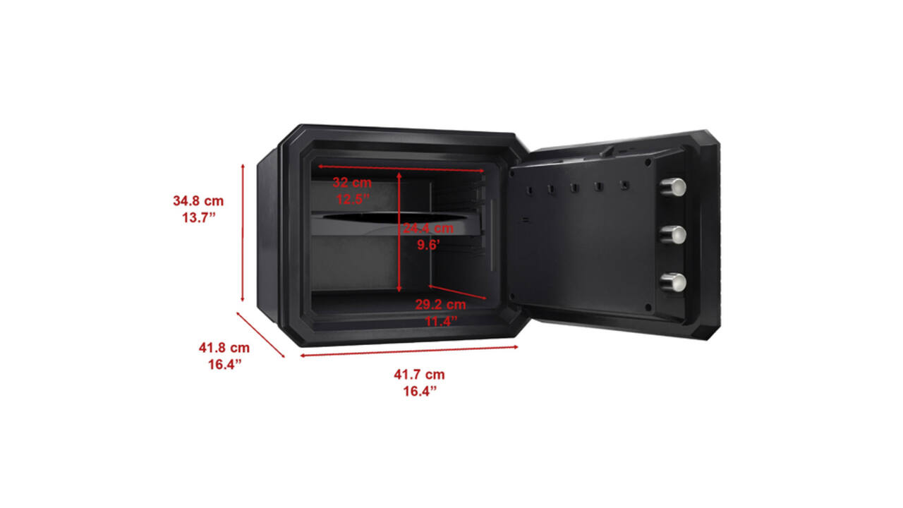 Kluis MasterLock brandvrij en waterdicht electronisch combi-slot L zwart