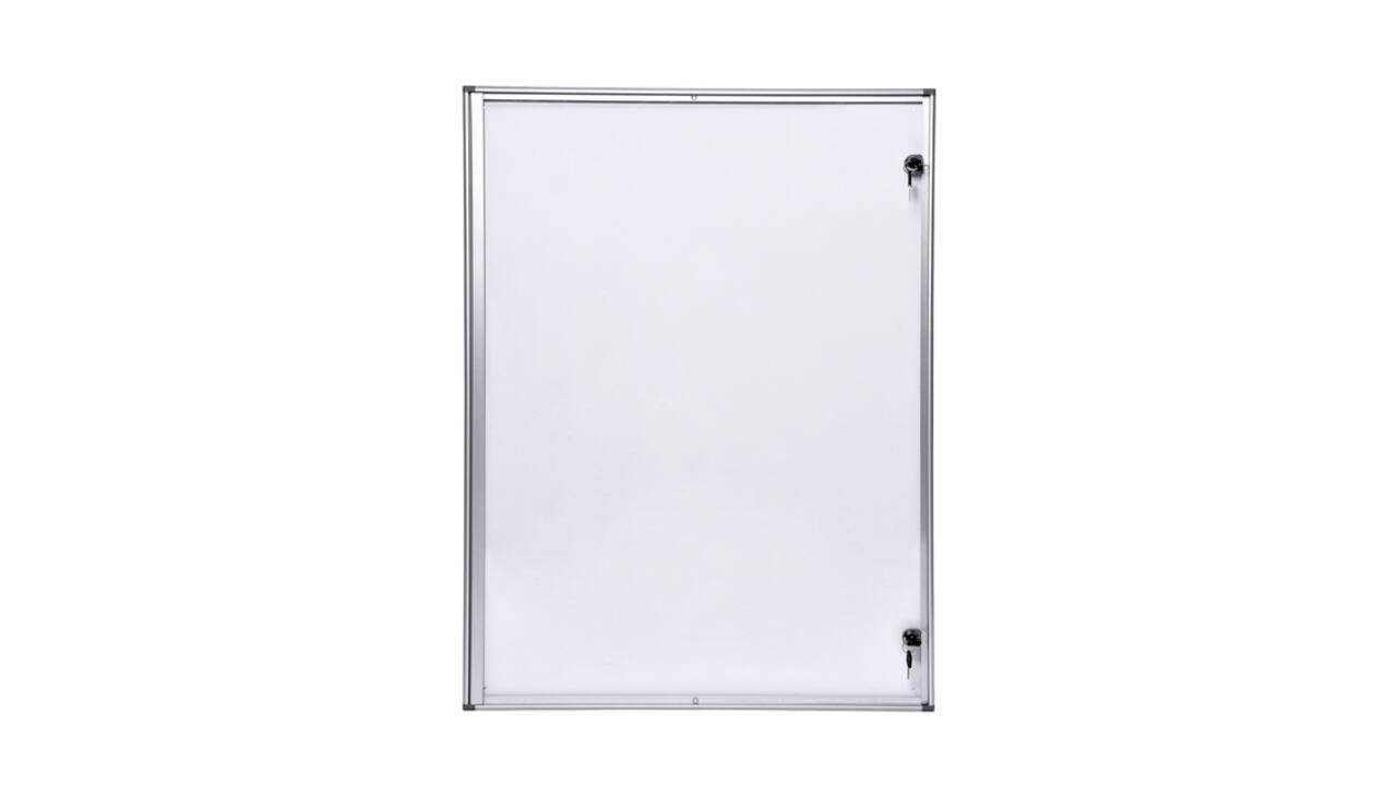 Binnenvitrine wand MAULextraslim whiteboard 9xA4 met slot
