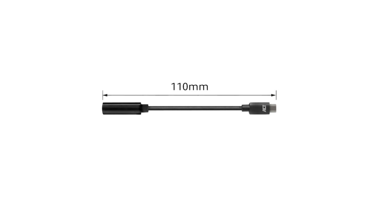 Adapter ACT USB-C naar 3.5mm audio jack 0.1 meter