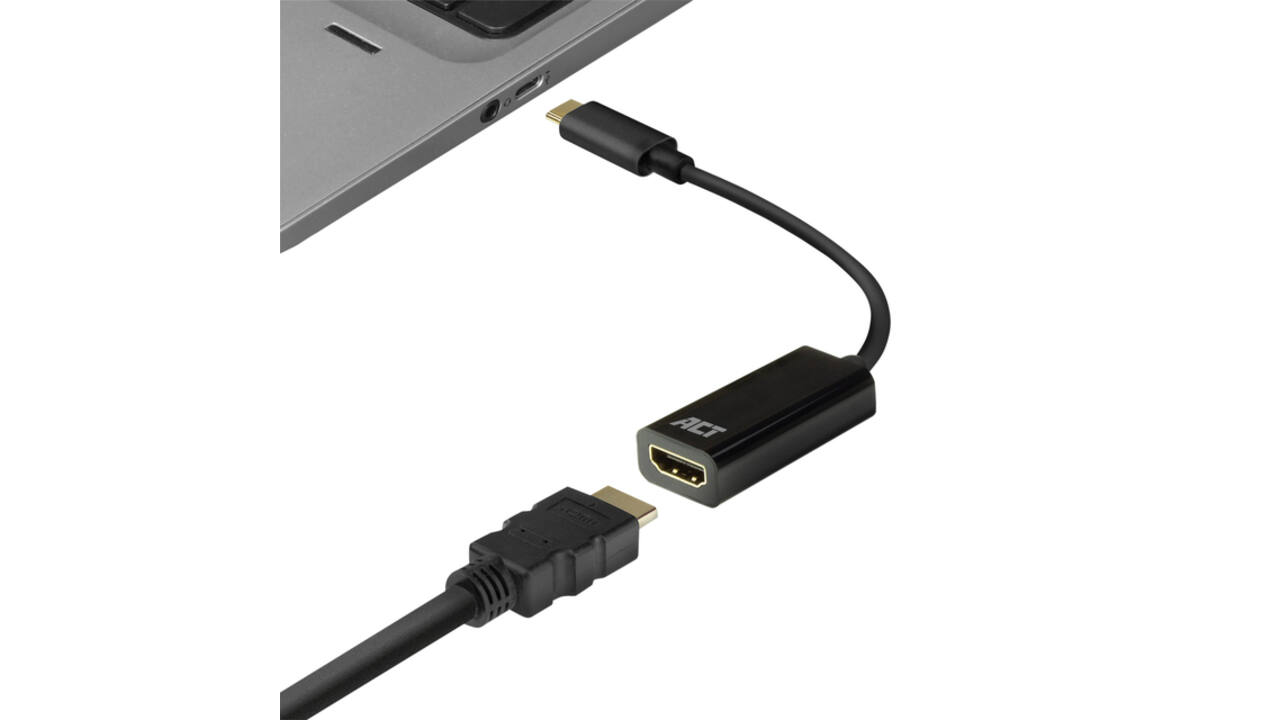 Adapter ACT USB-C naar HDMI 4K 30Hz 0.15 meter