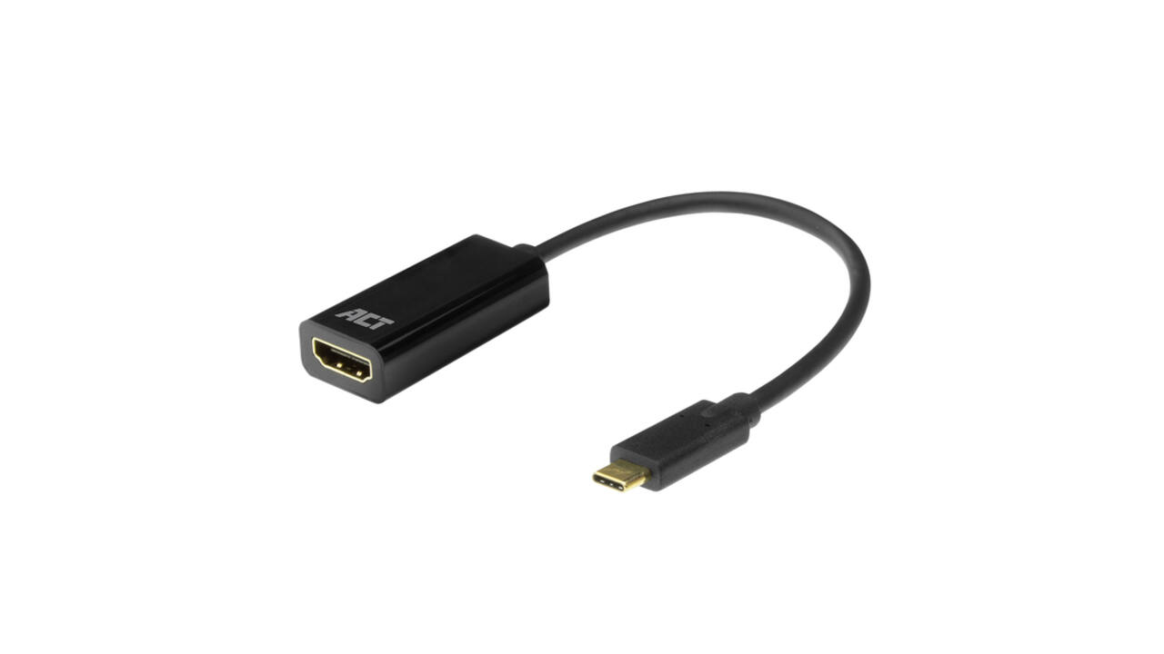Adapter ACT USB-C naar HDMI 4K 30Hz 0.15 meter