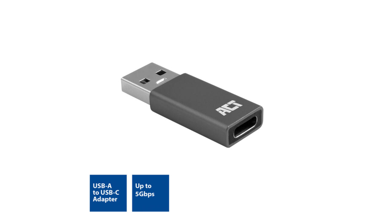 Adapter ACT USB-A naar USB-C USB 3.2 Gen.1