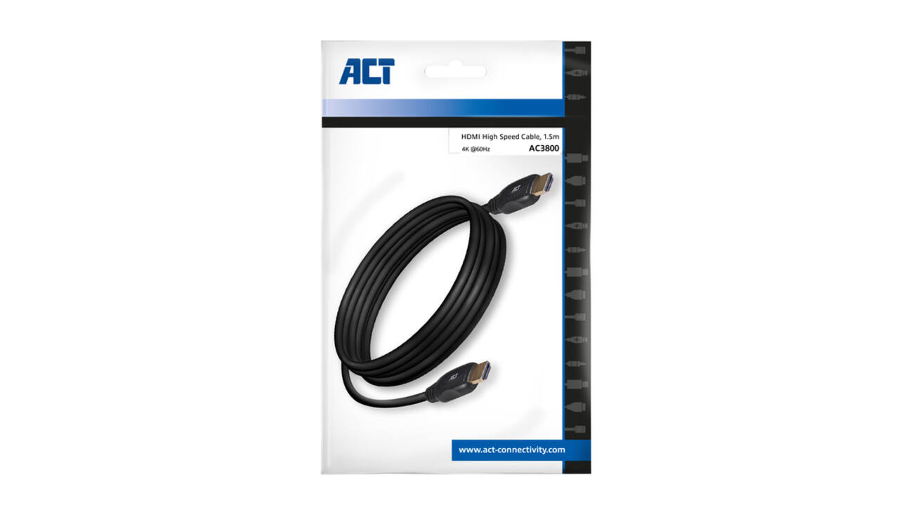 Kabel ACT HDMI High Speed type 1.4 1.5 meter