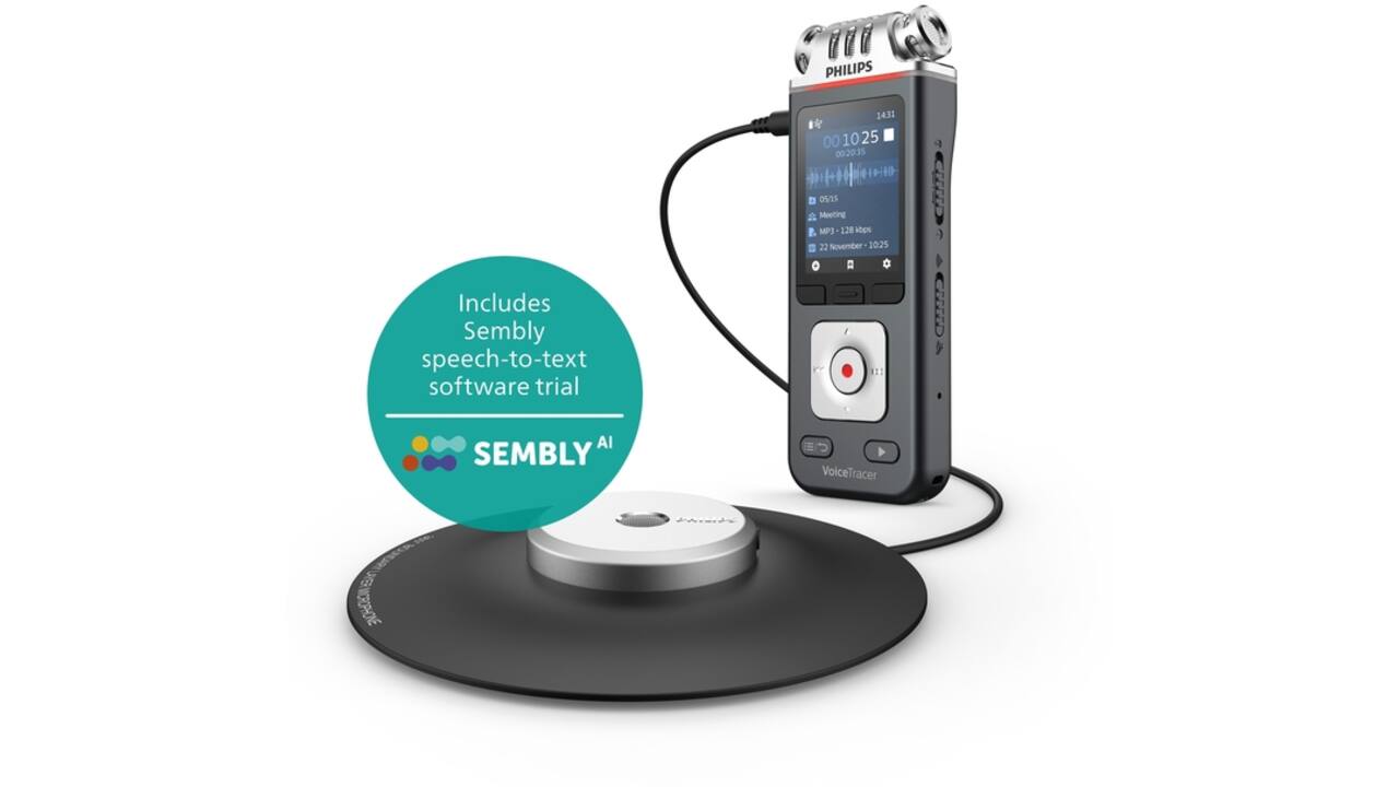 Digital voice recorder Philips DVT 8115 voor vergaderen