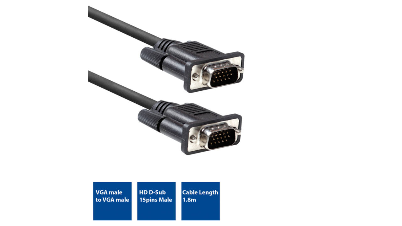 Kabel ACT VGA Monitor 1.8 meter