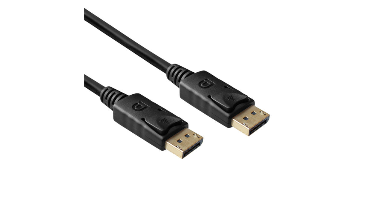 Kabel ACT DisplayPort 1.4 8K M-M 2 meter zwart