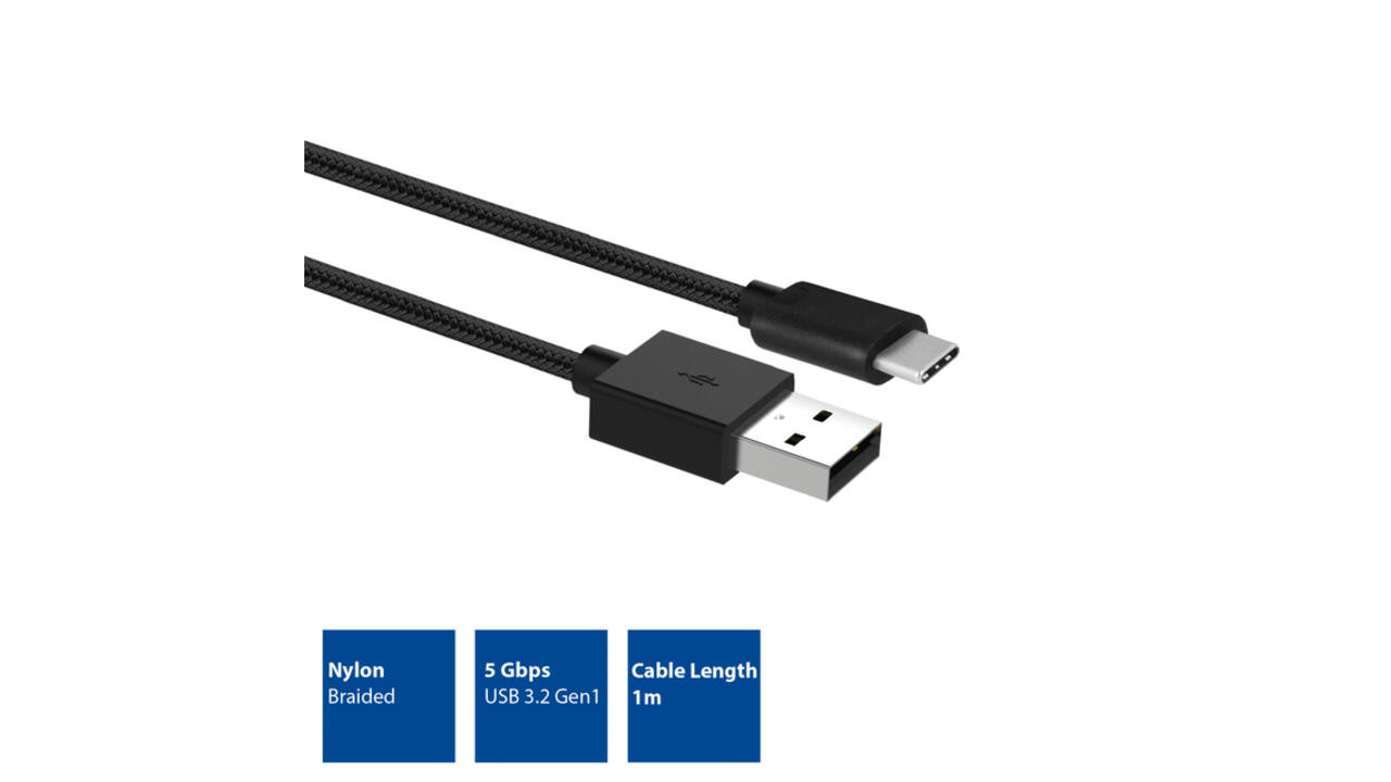 Kabel ACT USB 3.2 naar USB-C laad -en data 1 meter