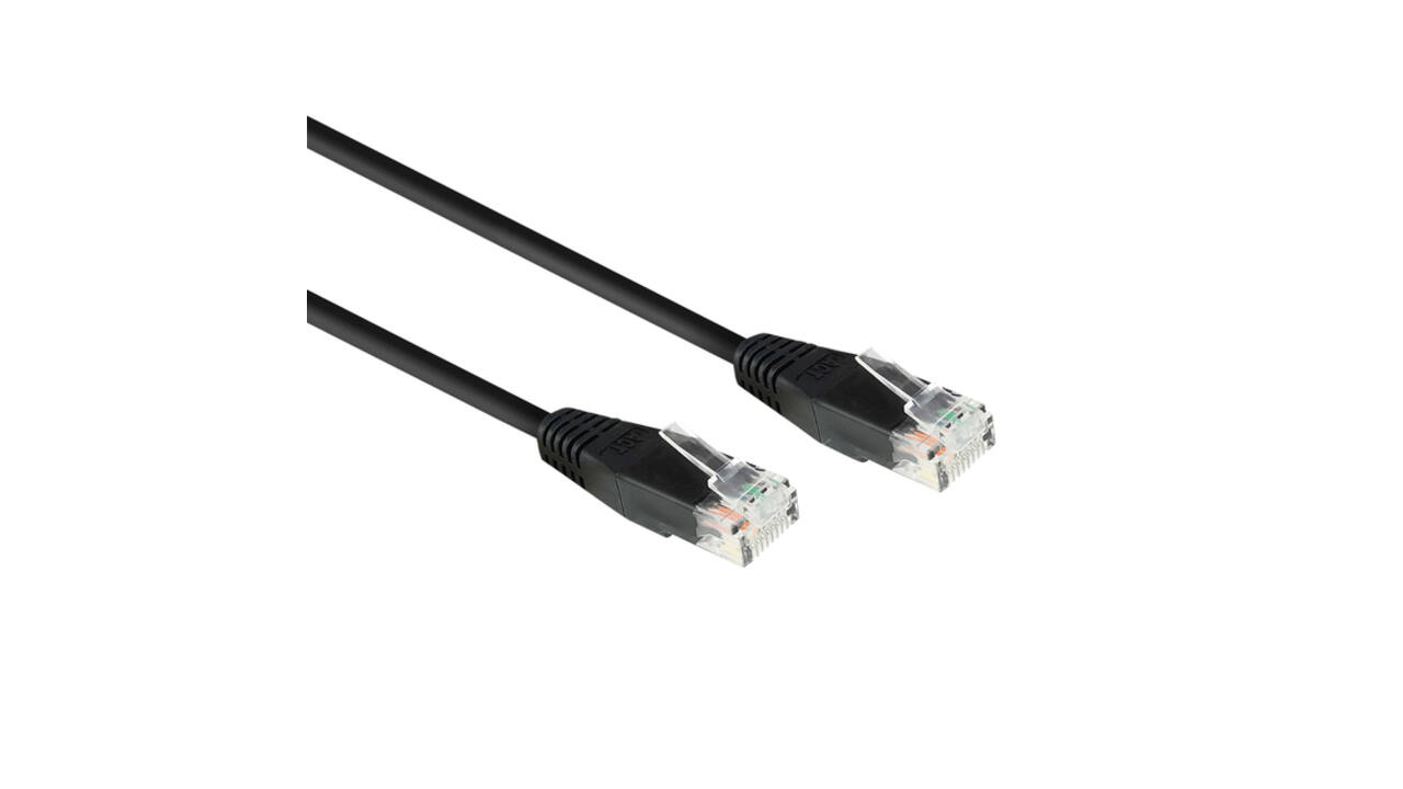 Kabel ACT CAT6 Network koper 5 meter zwart