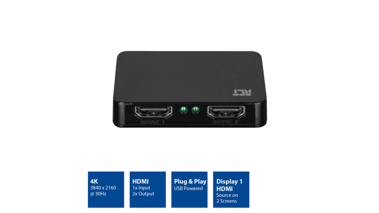 Splitter ACT 4K HDMI 1.4 2 poorts