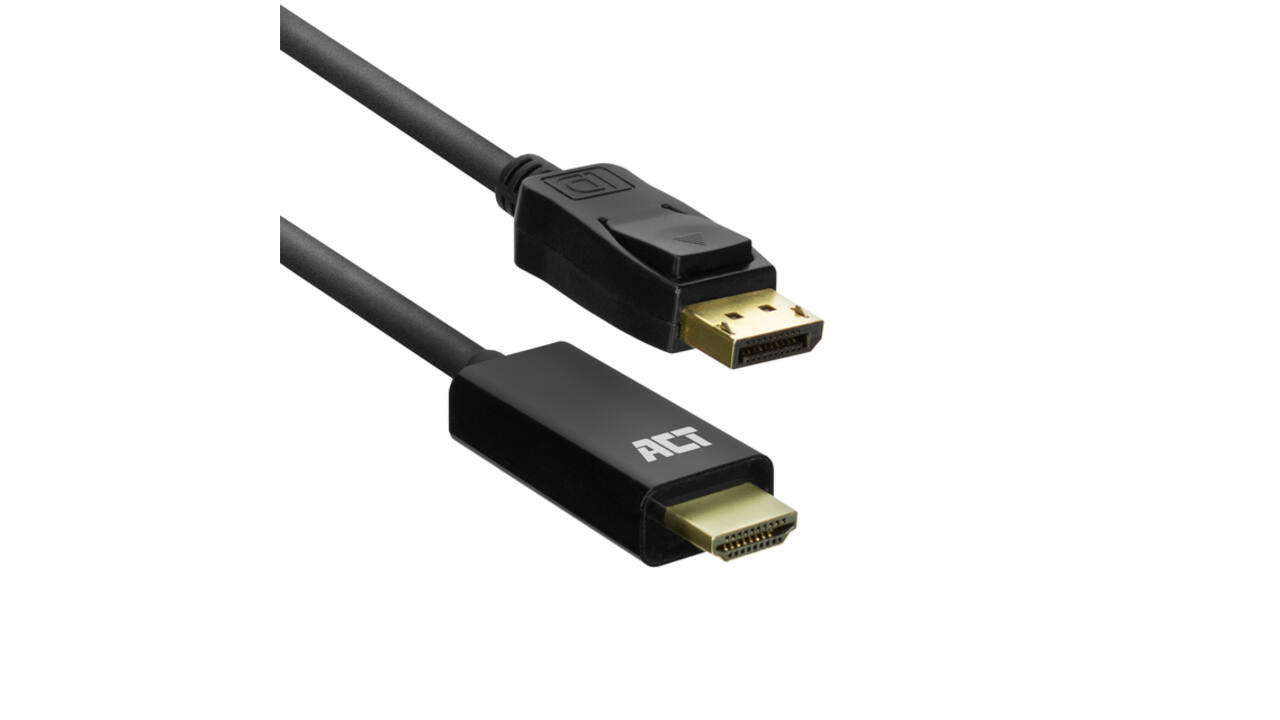 Kabel ACT DisplayPort naar HDMI 1,8 meter