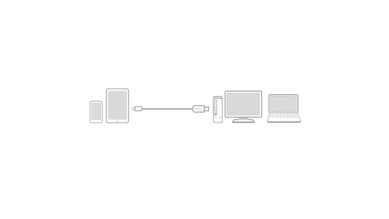Kabel ACT USB 2.0 naar MicroB laad -en data 1 meter