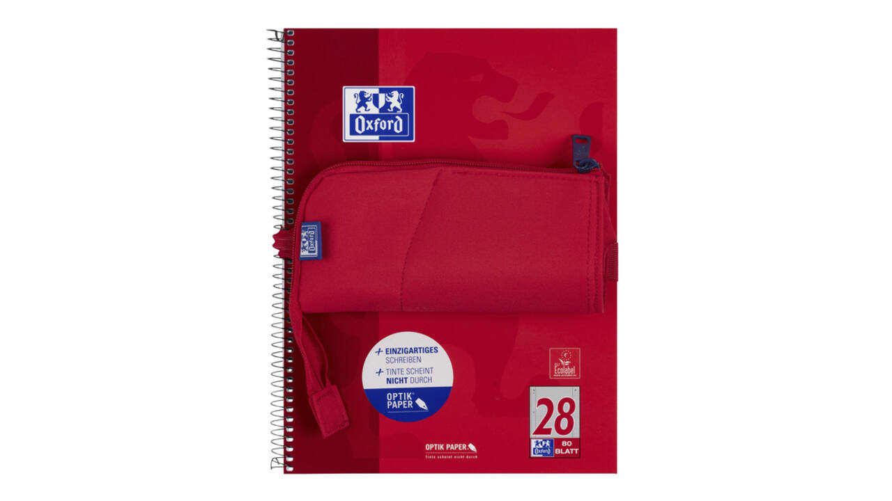 Pennenetui Oxford Stand-Up rood