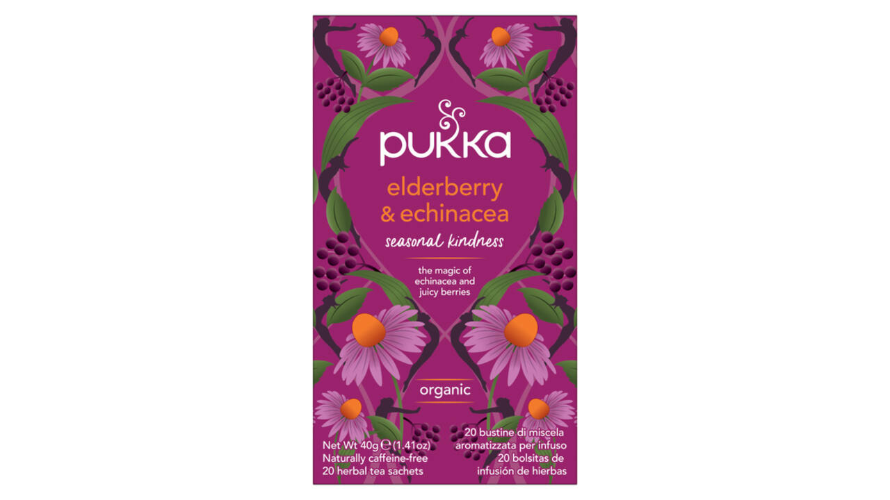 Thee Pukka elderberry en echinacea 20 zakjes