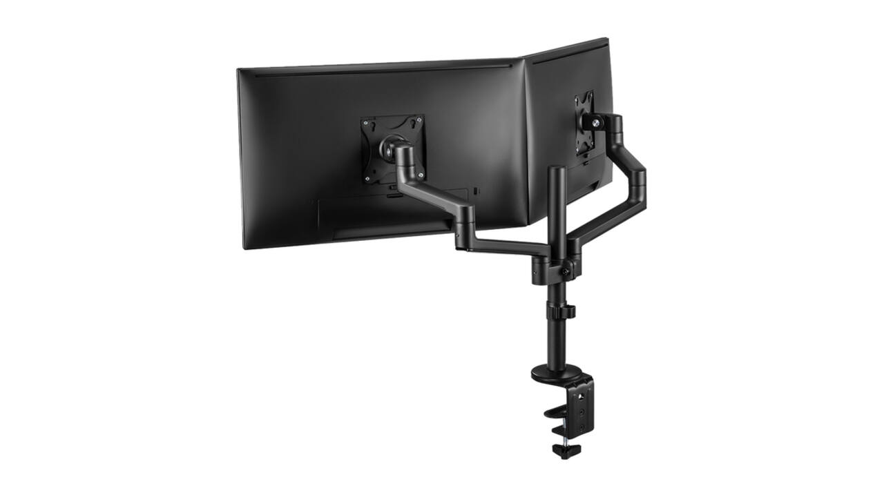 Monitorarm Neomounts NEXT Lite dual 17-27" zwart