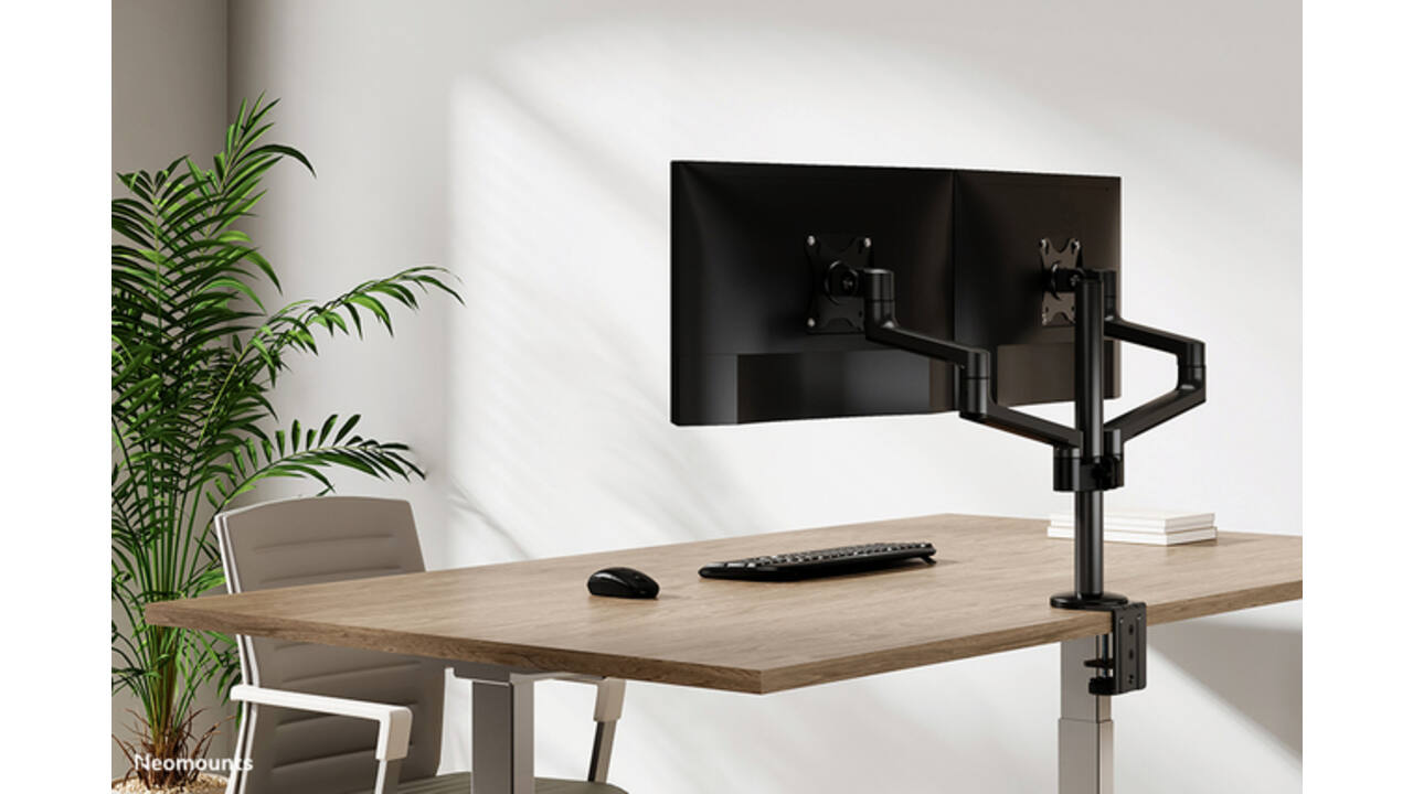 Monitorarm Neomounts NEXT Lite dual 17-27" zwart