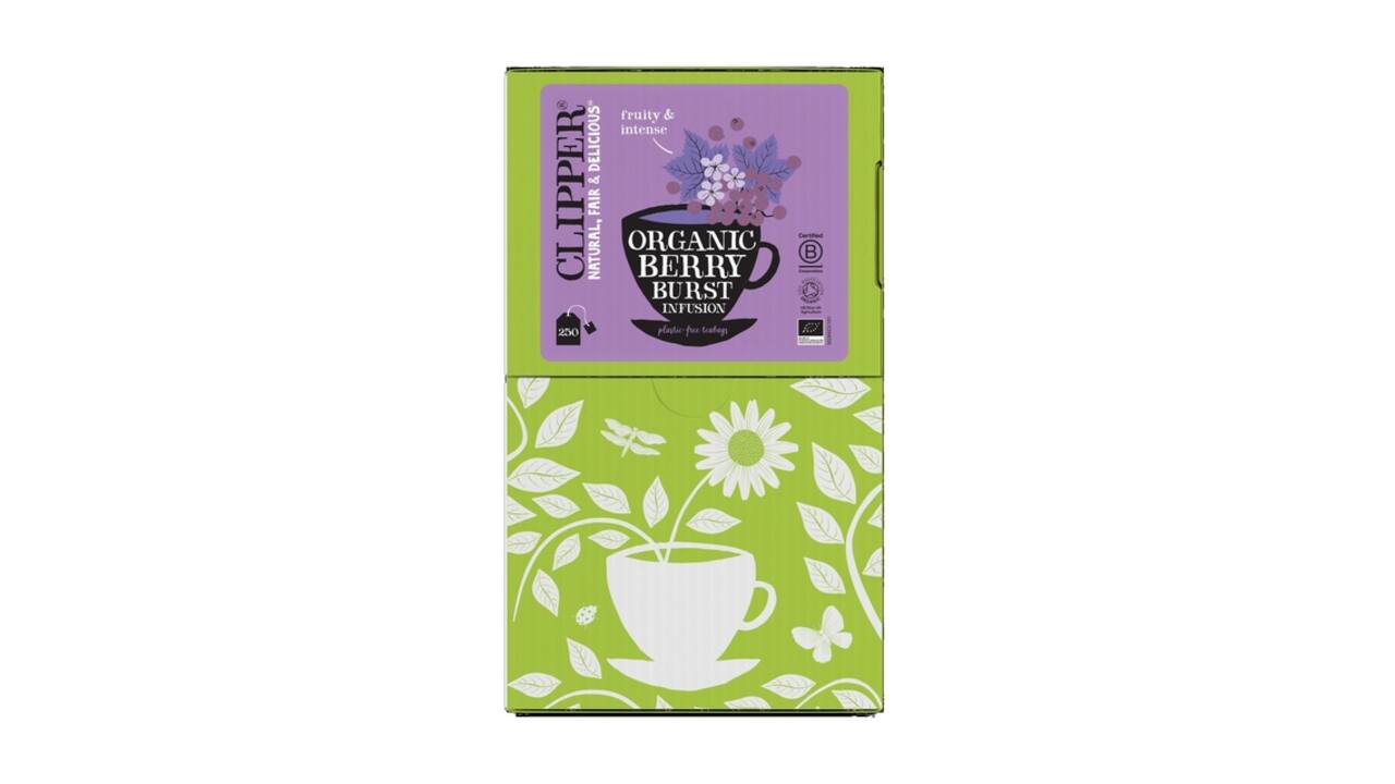 Thee Clipper infusion berry burst  bio 250 zakjes