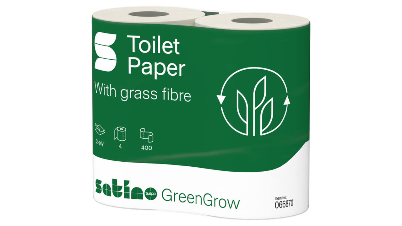 Toiletpapier Satino MT1 GreenGrow 2-laags 4x400 vel naturel 066870