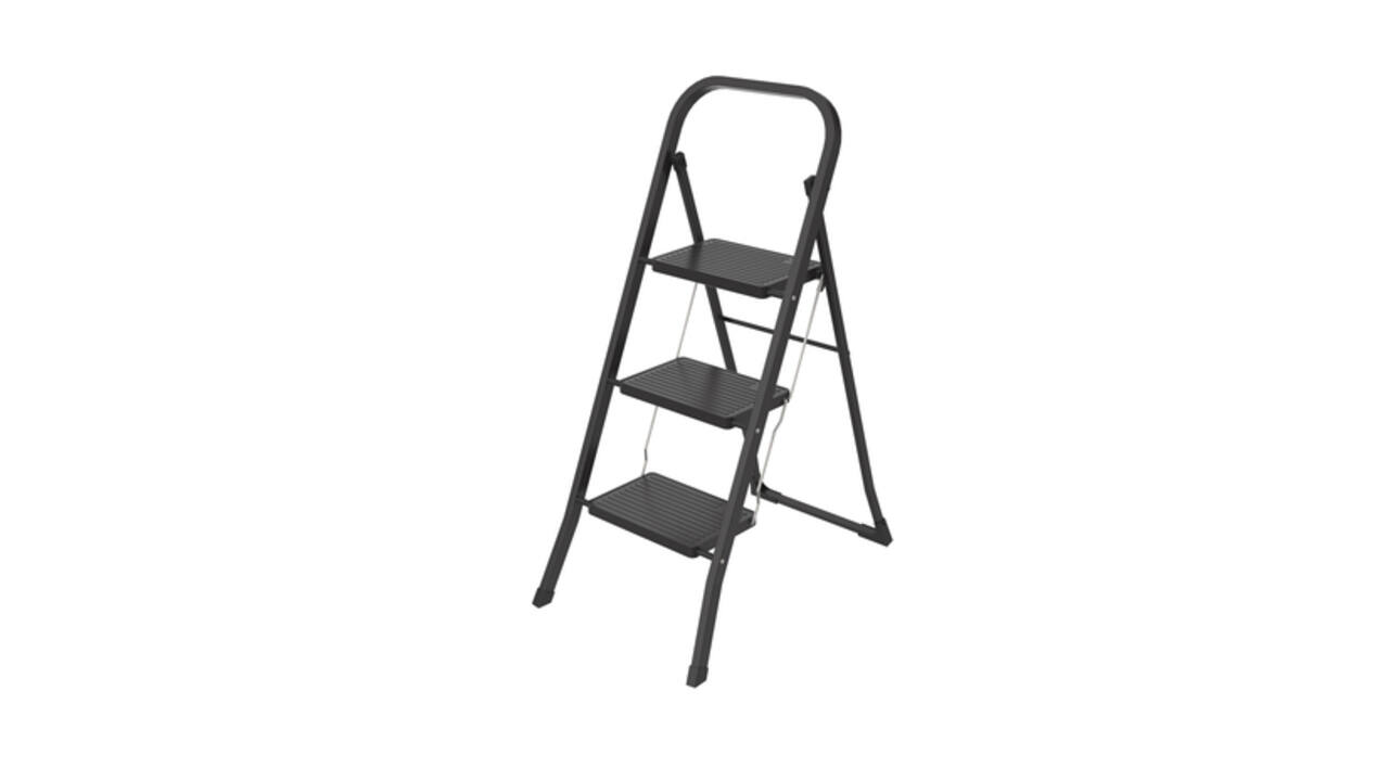 Huishoudtrap BRASQ 3 treden SL300 zwart