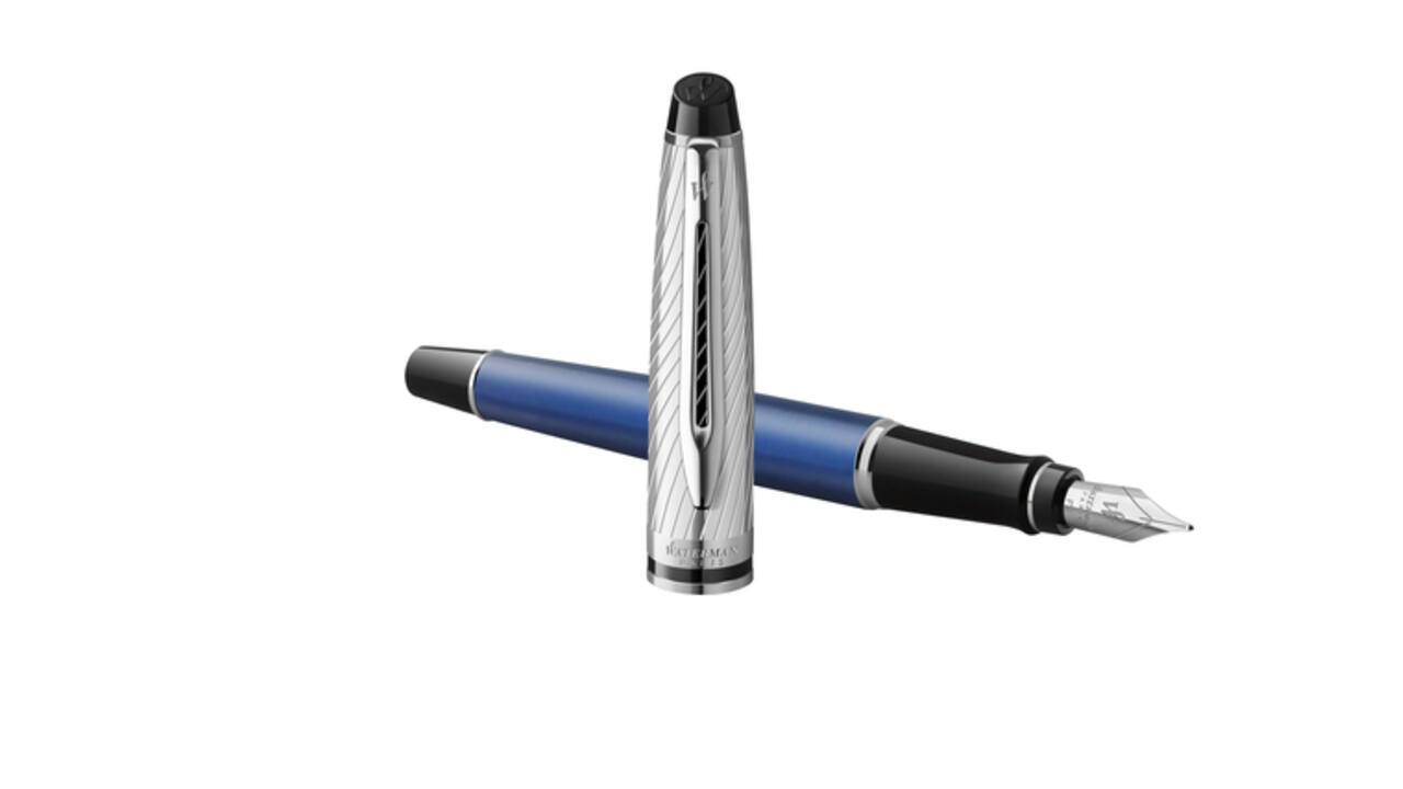 Vulpen Waterman Expert metallic Blue CT medium