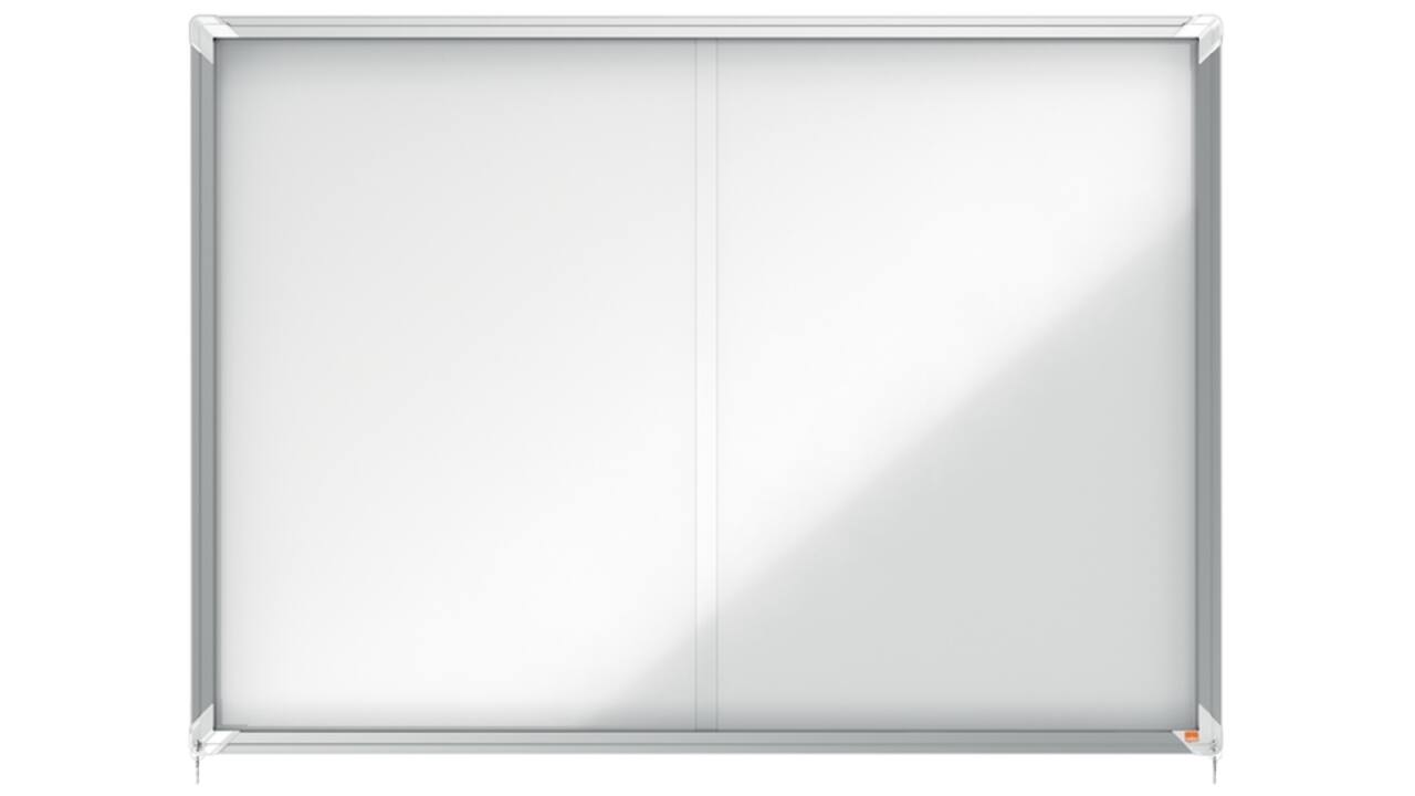 Binnenvitrine Nobo Premium Plus 18xA4 schuifdeur magnetisch
