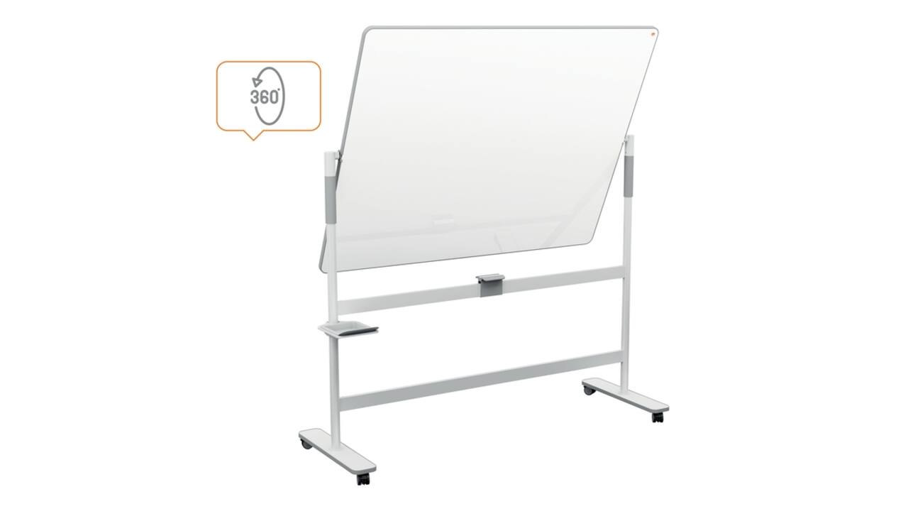 Whiteboard Nobo Move & Meet kantelbaar 120x150cm