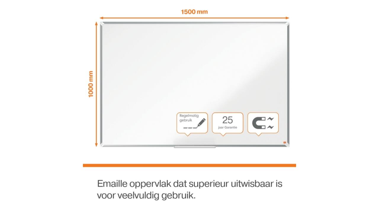 Whiteboard Nobo Premium Plus 100x150cm emaille