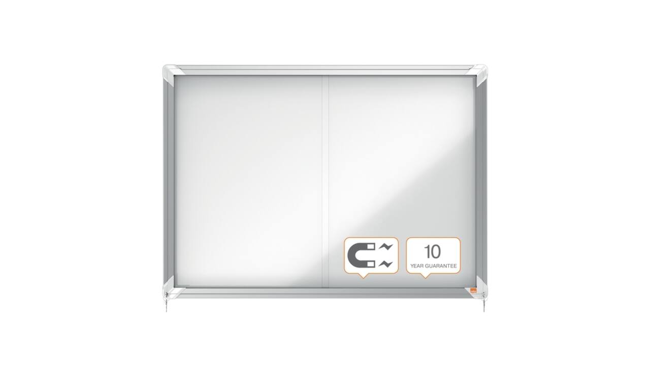 Binnenvitrine Nobo Premium Plus 8xA4 schuifdeur magnetisch