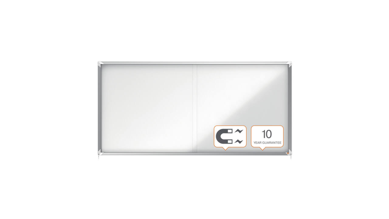 Binnenvitrine Nobo Premium Plus 27xA4 schuifdeur magnetisch