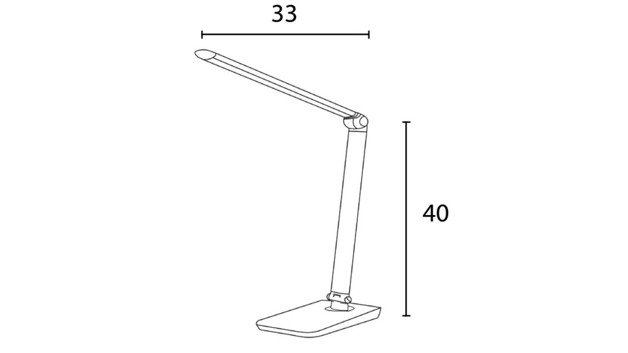Bureaulamp Unilux Twistled led zwart