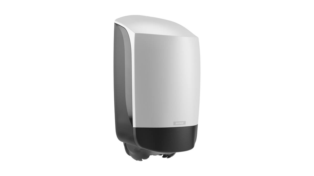 Poetspapierdispenser Katrin klein wit 82209