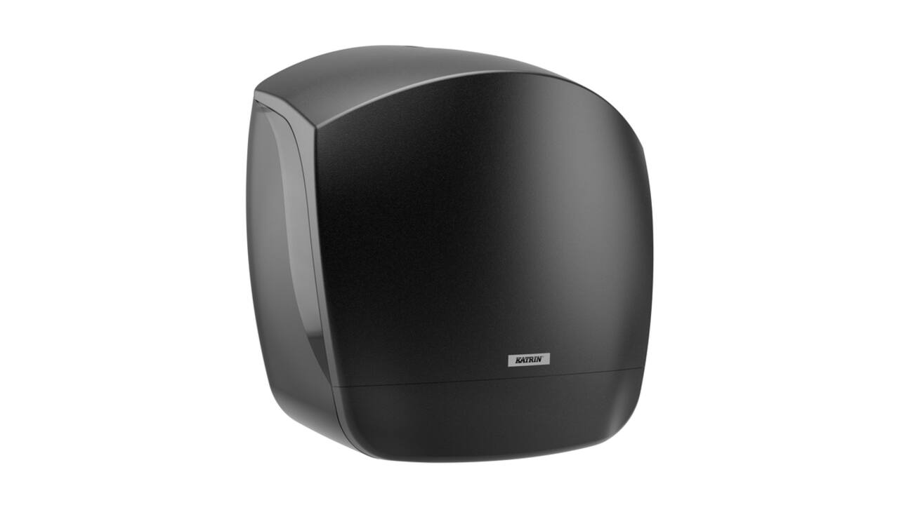 Toiletpapierdispenser Katrin Gigant S jumbo klein zwart 82155