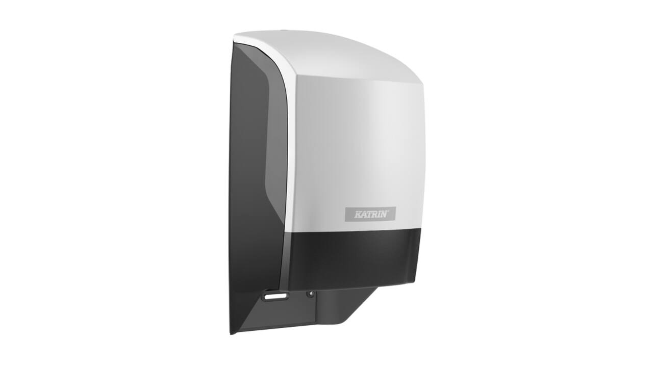 Toiletpapierdispenser Katrin systeemrol duo wit 77496