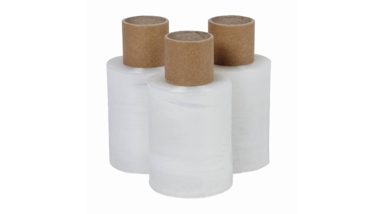 Wikkelfolie iezzy 100mmx150m 20mu transparant