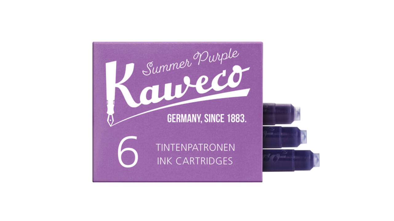 Inktpatroon Kaweco aubergine doosje à 6 stuks