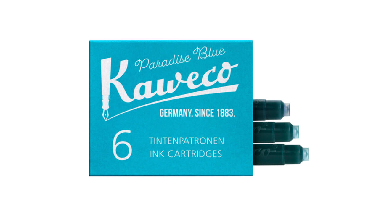 Inktpatroon Kaweco turquoise doosje à 6 stuks