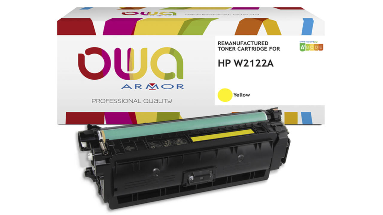 Tonercartridge OWA alternatief tbv HP W2122A geel