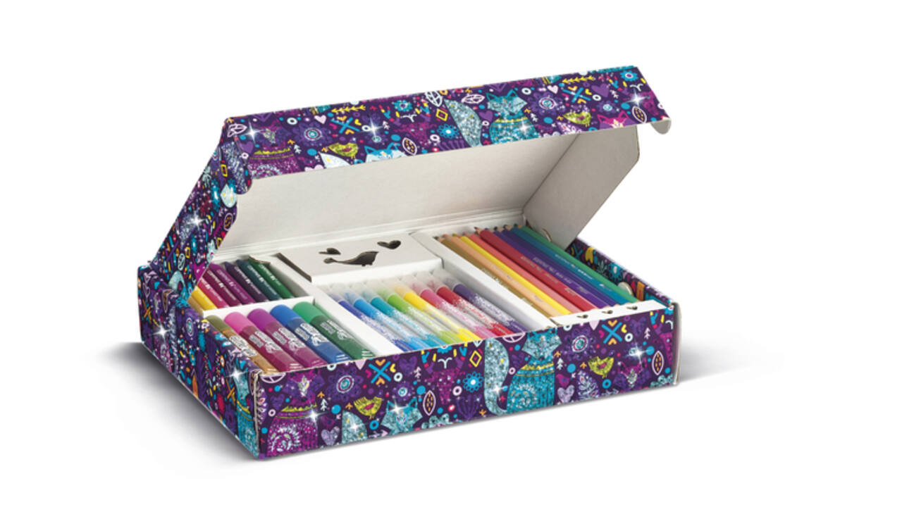 Tekenset Maped Color'Peps glitter 31-delig assorti