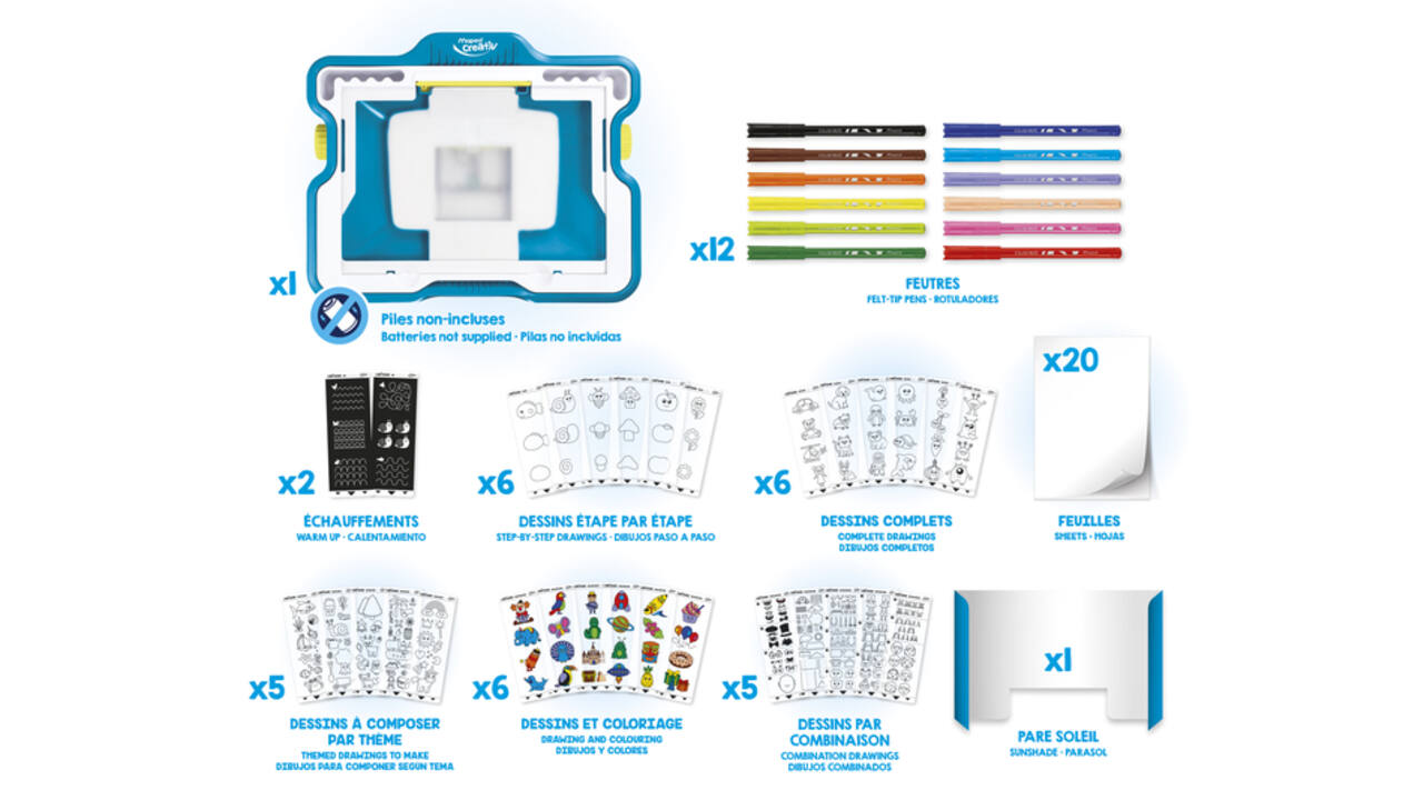 Tekenbord Maped Creativ Lumi'Board met lichtprojectie
