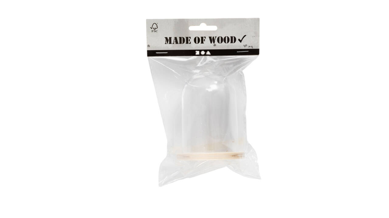 Stolp Creativ Company met houten voet 9.5cm x 6cm