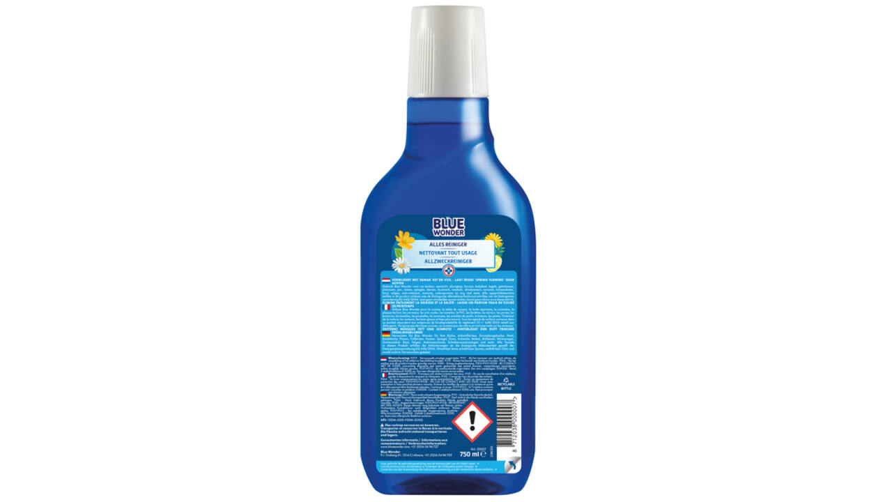Allesreiniger Blue Wonder met dop dosering 750ml