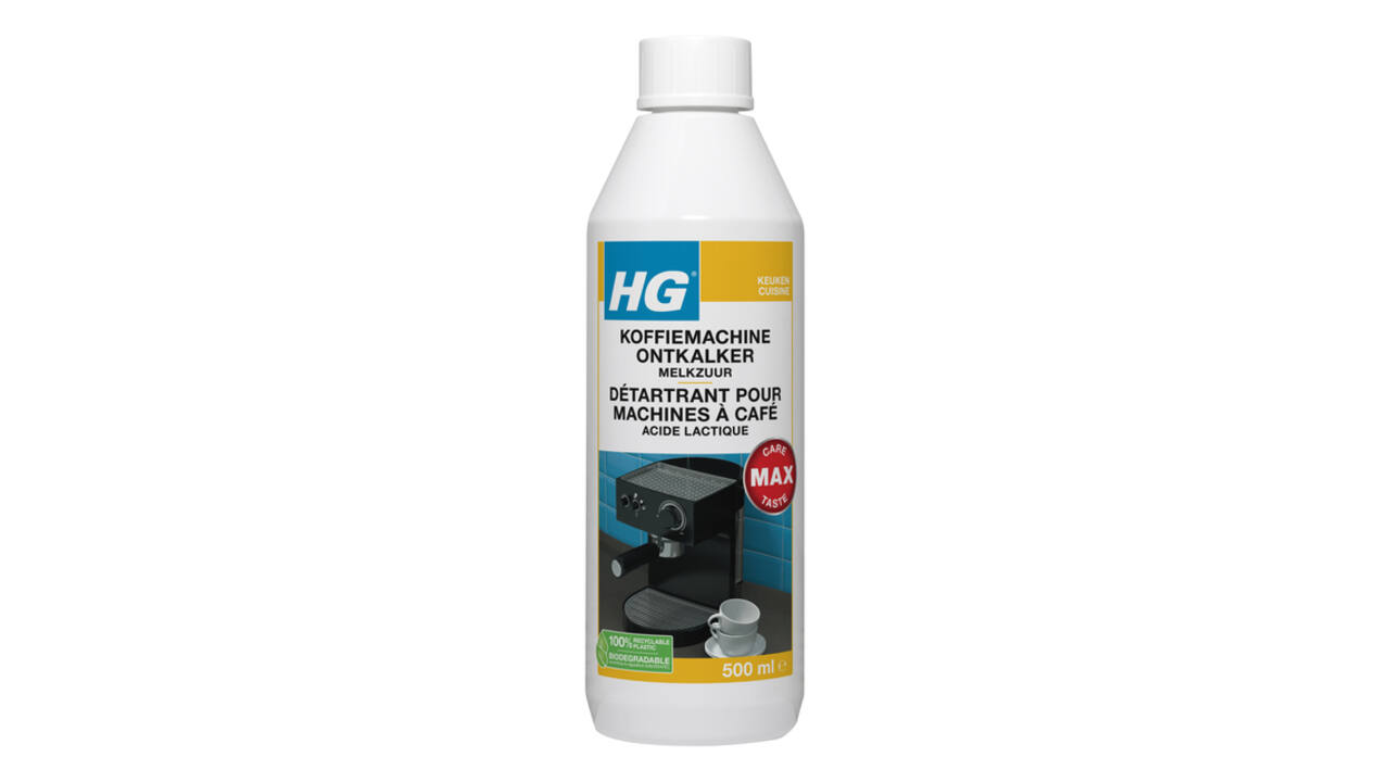 Ontkalker HG voor koffiemachine melkzuur 500ml