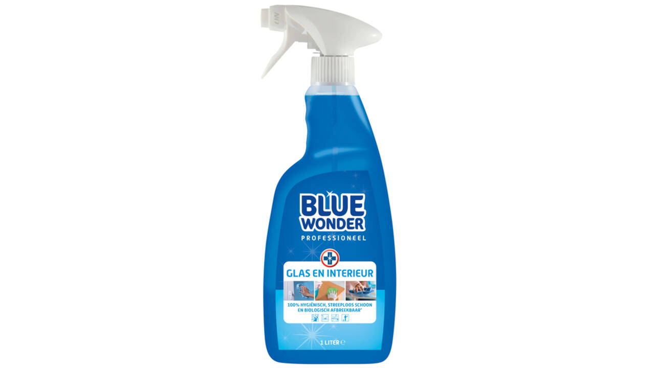 Glasreiniger Blue Wonder Prof glas en interieur spray 1liter