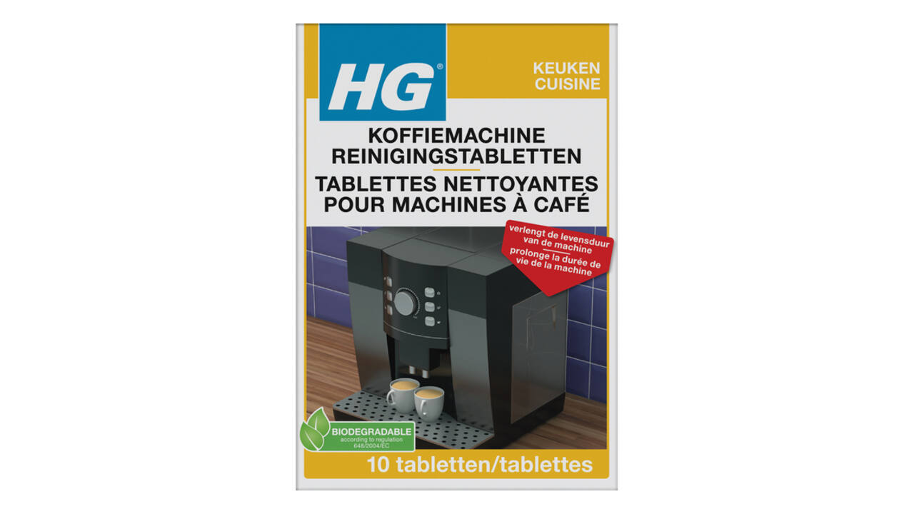 Reinigingstabletten HG voor koffiemachine 10 stuks