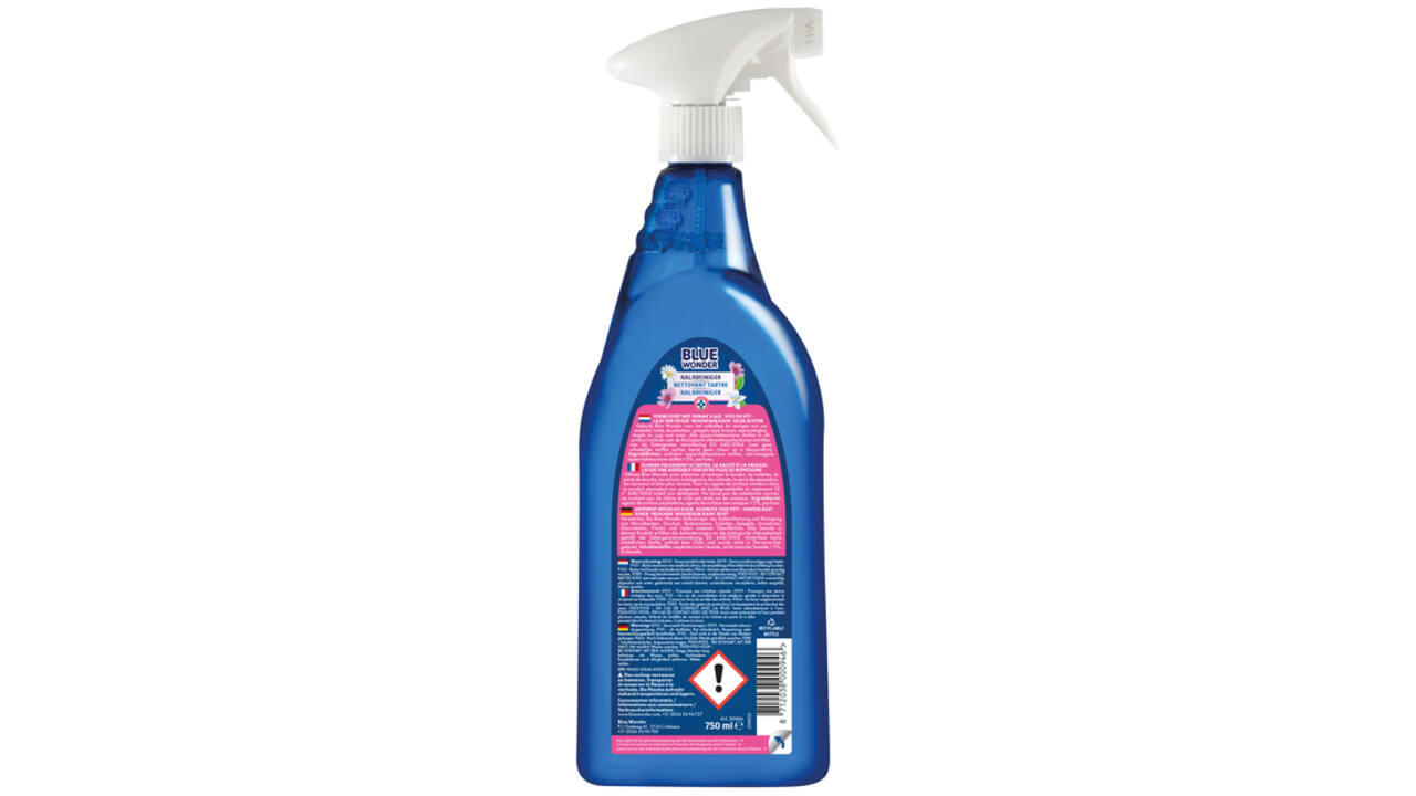 Sanitairreinger Blue Wonder Kalkreiniger spray 750ml