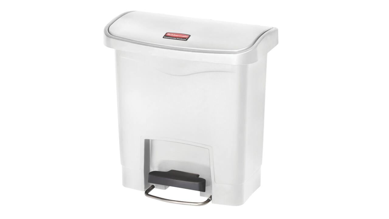 Pedaalemmer Rubbermaid Slim Jim Step-On 15liter wit