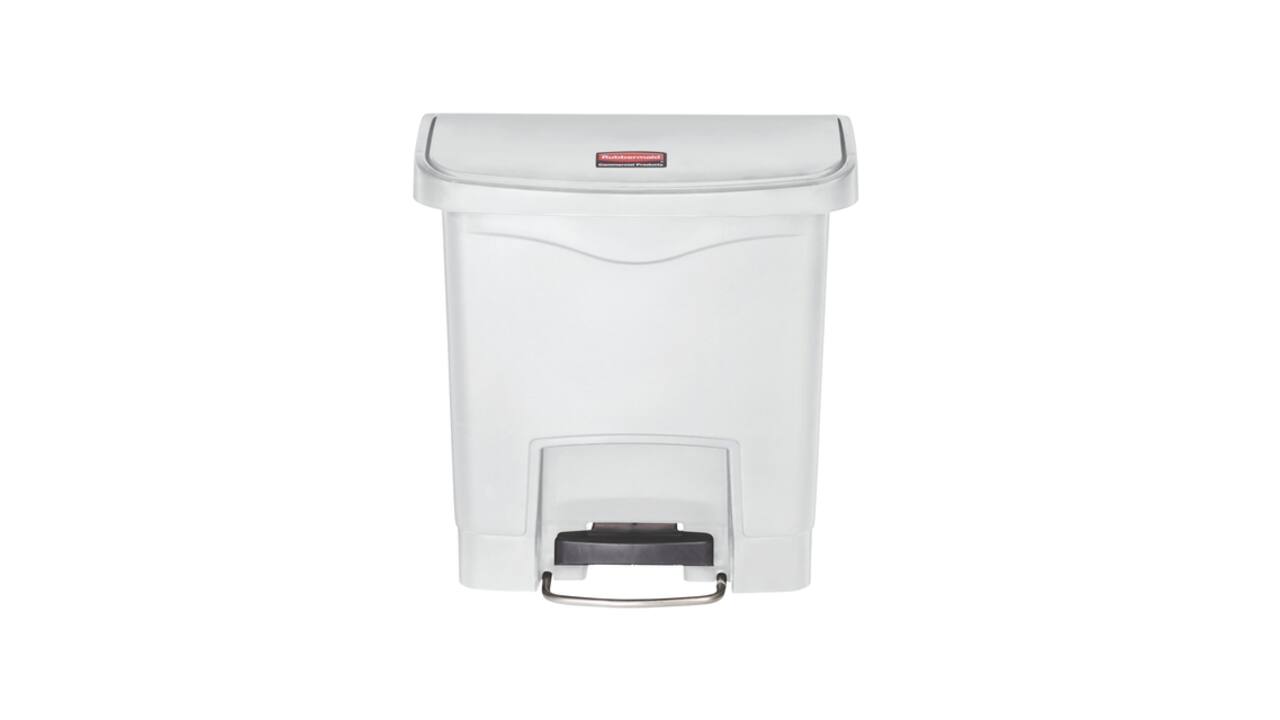 Pedaalemmer Rubbermaid Slim Jim Step-On 15liter wit