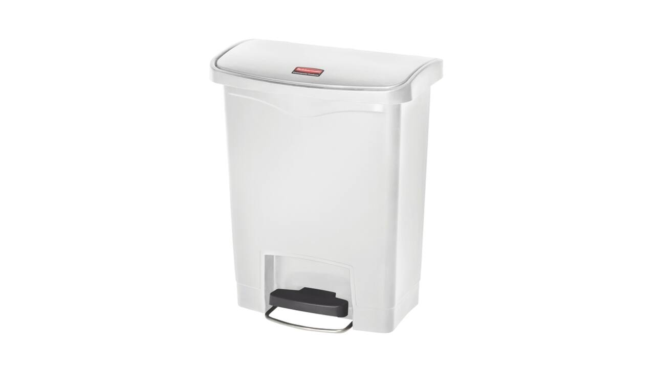 Pedaalemmer Rubbermaid Slim Jim Step-On 30liter wit