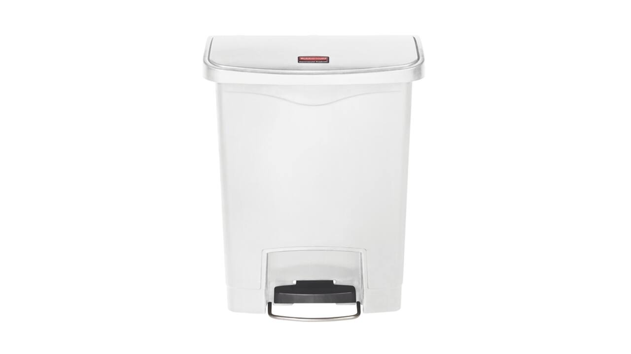 Pedaalemmer Rubbermaid Slim Jim Step-On 30liter wit