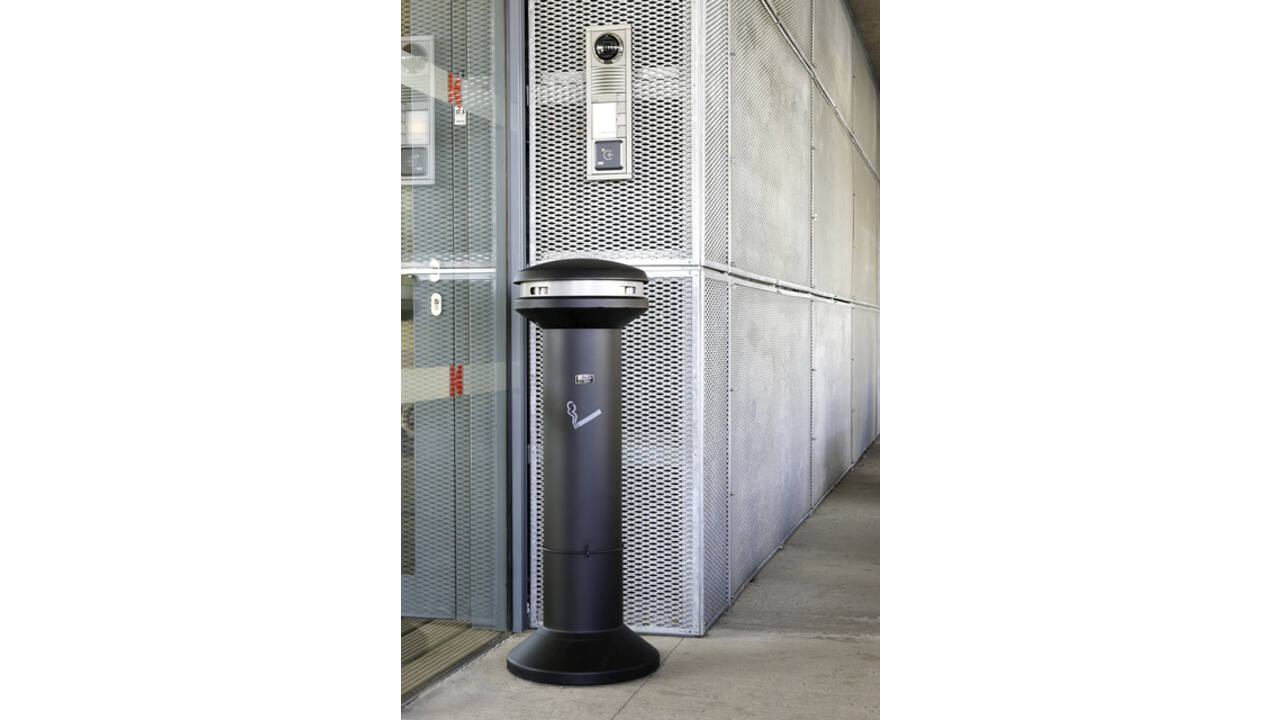 Asbak Rubbermaid Infinity XL staand zwart